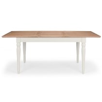 Pacos Wooden Extending Dining Table With Light Grey Legs In Oak