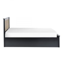 Pabla Wooden Storage Ottoman Double Bed In Black