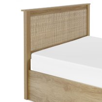 Pabla Wooden Storage Ottoman King Size Bed In Oak