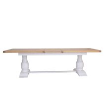 Celina Wooden Extending Dining Table Large In Oak And White