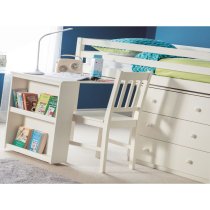 Rayon Wooden Sleep Station Bunk Bed In Stone White