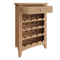 Gilford Wooden Wine Cabinet With 1 Drawer In Light Oak