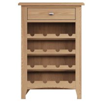 Gilford Wooden Wine Cabinet With 1 Drawer In Light Oak