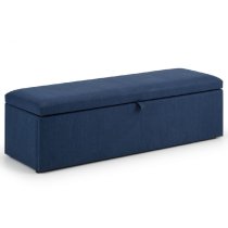 Sadzi Fabric Blanket Box In Blue