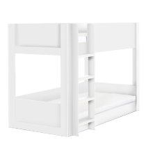 Sonora Wooden Children Bunk Bed With Ladder In White