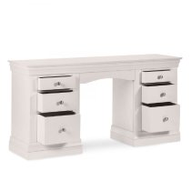 Calida Wooden Dressing Table With 6 Drawers In Grey