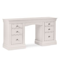 Calida Wooden Dressing Table With 6 Drawers In Grey