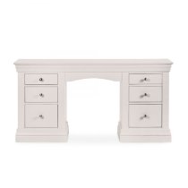 Calida Wooden Dressing Table With 6 Drawers In Grey