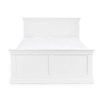 Calida Wooden King Size Bed In White