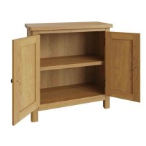 Rosemont Wooden Storage Cabinet With 2 Doors In Rustic Oak