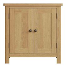 Rosemont Wooden Storage Cabinet With 2 Doors In Rustic Oak