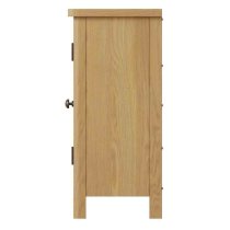 Rosemont Wooden Storage Cabinet With 2 Doors In Rustic Oak