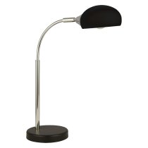 Astro Black Glass Shade Table Lamp In Chrome