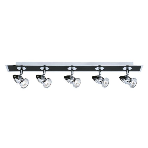 Comet 5 Light Bar Spotlight In Chrome And Matt Black