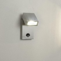 Metro LED Outdoor Wall Light With PIR Sensor In Silver