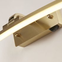 Santorini LED Picture Light Large In Satin Brass And Brushed