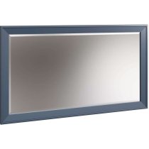 Hants Wall Mirror Large In Blue Wooden Frame