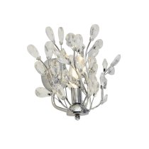 Bouquet 7 Light Crystal Glass Wall Light In Chrome