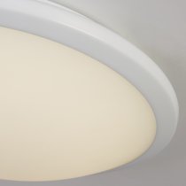 Knutsford Frosted Glass Flush Light In White