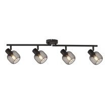 Meshy 4 Light Cage Bar Spotlight In Black