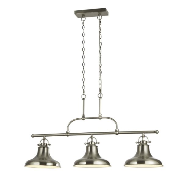 Dallas 3 Light Bar Pendant Light In Antique Rouge