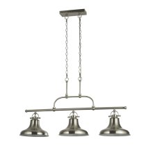 Dallas 3 Light Bar Pendant Light In Antique Rouge