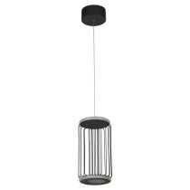 Circolo LED Cage Pendant Light In Black And White