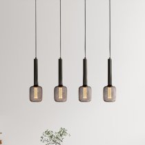 Dulwich 4 Light Bar Pendant Light In Black