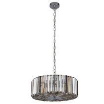 Chapeau 4 Light Crystal Shade Pendant Light In Chrome