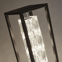 Elevator Crystal Glass Floor Lamp In Matt Black