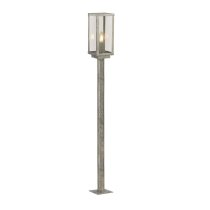 Berea Glass Outdoor Light Post Lamp Large In Silver