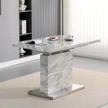 Parini Small Extending Dining Table In Magnesia Marble Effect