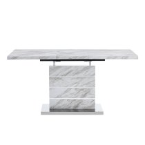 Parini Small Extending Dining Table In Magnesia Marble Effect