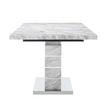 Parini Large Extending Dining Table In Magnesia Marble Effect