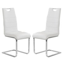 Parini Small Extending Magnesia Dining Table 6 Petra White Chairs