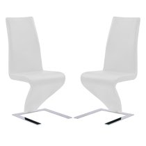 Parini Small Extending Magnesia Dining Table 6 Demi White Chairs