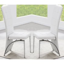 Parini Large Extending Magnesia Dining Table 8 Ravenna White Chairs