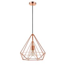 Merton Metal Pendant Light Small In Copper