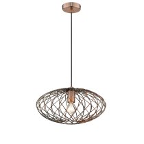 Moorgate Metal Pendant Light Extra Large In Antique Copper