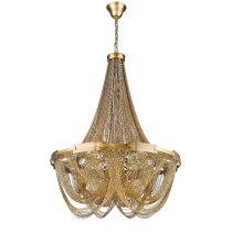 Notting 6 Light Hill Statement Pendant Light In Brass