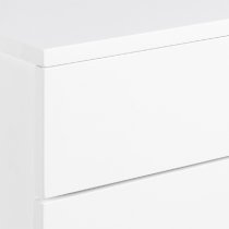 Antigo Wall Hung Wooden Bedside Cabinet With 2 Drawers In White