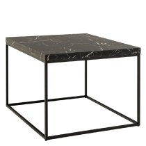 Burnaby Wooden Coffee Table Large In Black Marble Effect