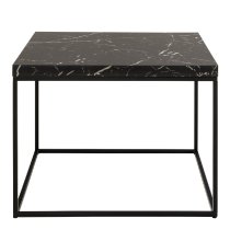 Burnaby Wooden Coffee Table Large In Black Marble Effect