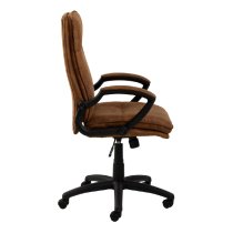 Bryce Fabric Home And Office Chair In Brown