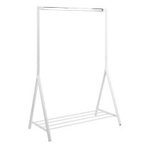 Brixton Metal Clothes Rack In White