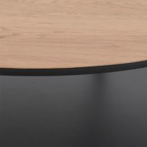 Grace Wooden Coffee Table With 1 Shelf In Oak And Black