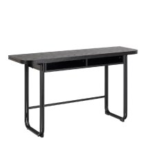 Dalhart Wooden Extending Dining Table Rectangular In Black