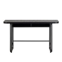 Dalhart Wooden Extending Dining Table Rectangular In Black