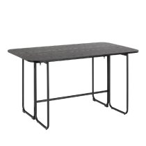 Dalhart Wooden Extending Dining Table Rectangular In Black