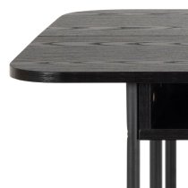 Dalhart Wooden Extending Dining Table Rectangular In Black